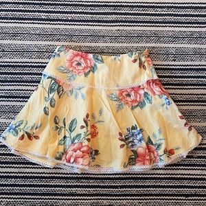 Floral mini skirt